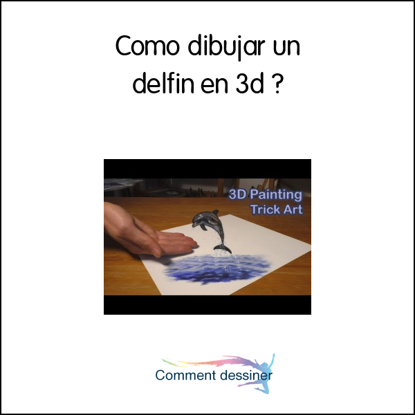 Como dibujar un delfin en 3d